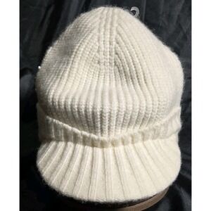 Golovejoy Brixton Ivory Knit Beanie Ribbed Cuff Warm Winter Hat Brim